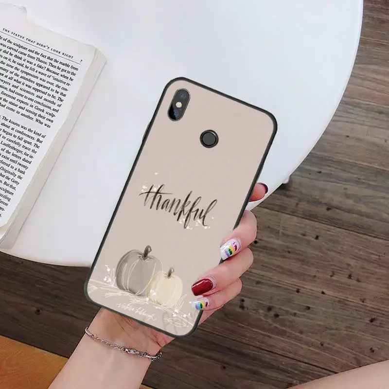 

pumpkin Happy autumn text Phone Case For Xiaomi Redmi note 7 8 9 t k30 max3 9 s 10 pro lite