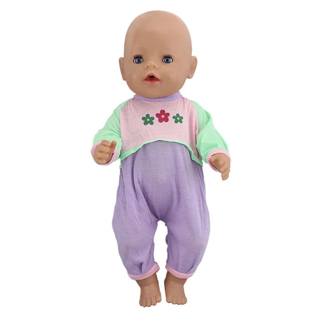 Недорогие милые комбинезоны с цветами одежда подходит для 18-дюймовых