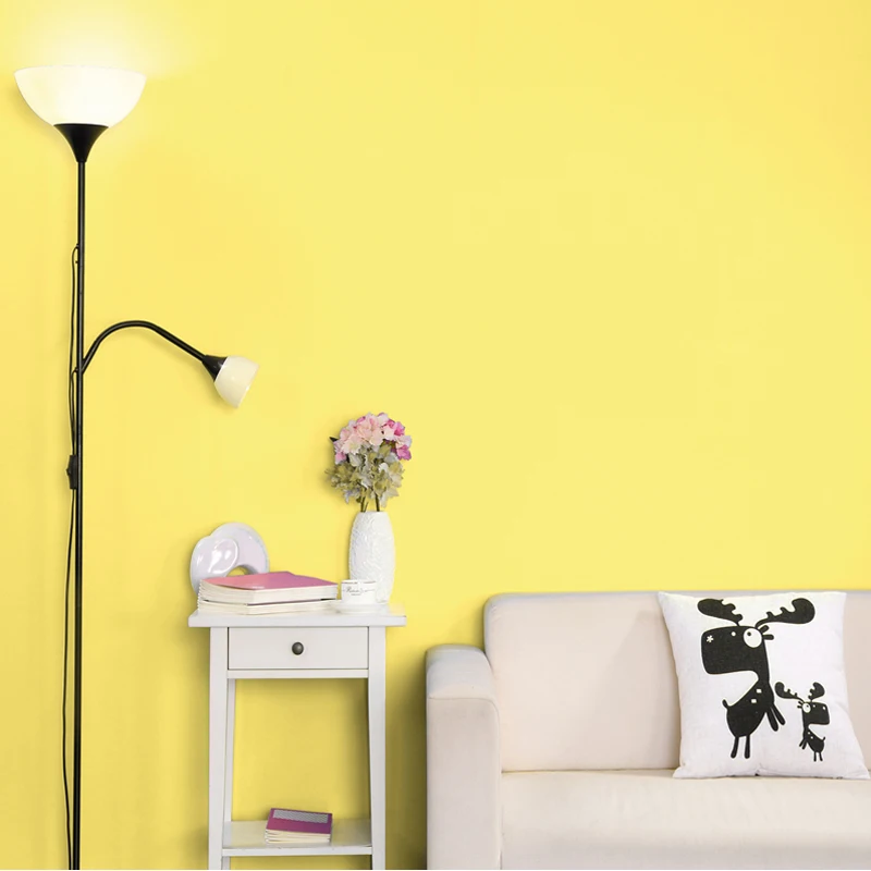 Одноцветная ПВХ водонепроницаемая самоклеющаяся настенная бумага 1 м для