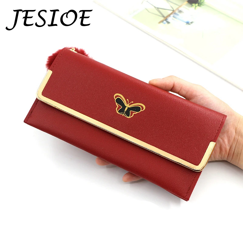 

Women Long Clutch Wallet Large Capacity Luxury Wallets Female Butterfly Purse for Lady Purses Phone Pocket Card Holder Carteras