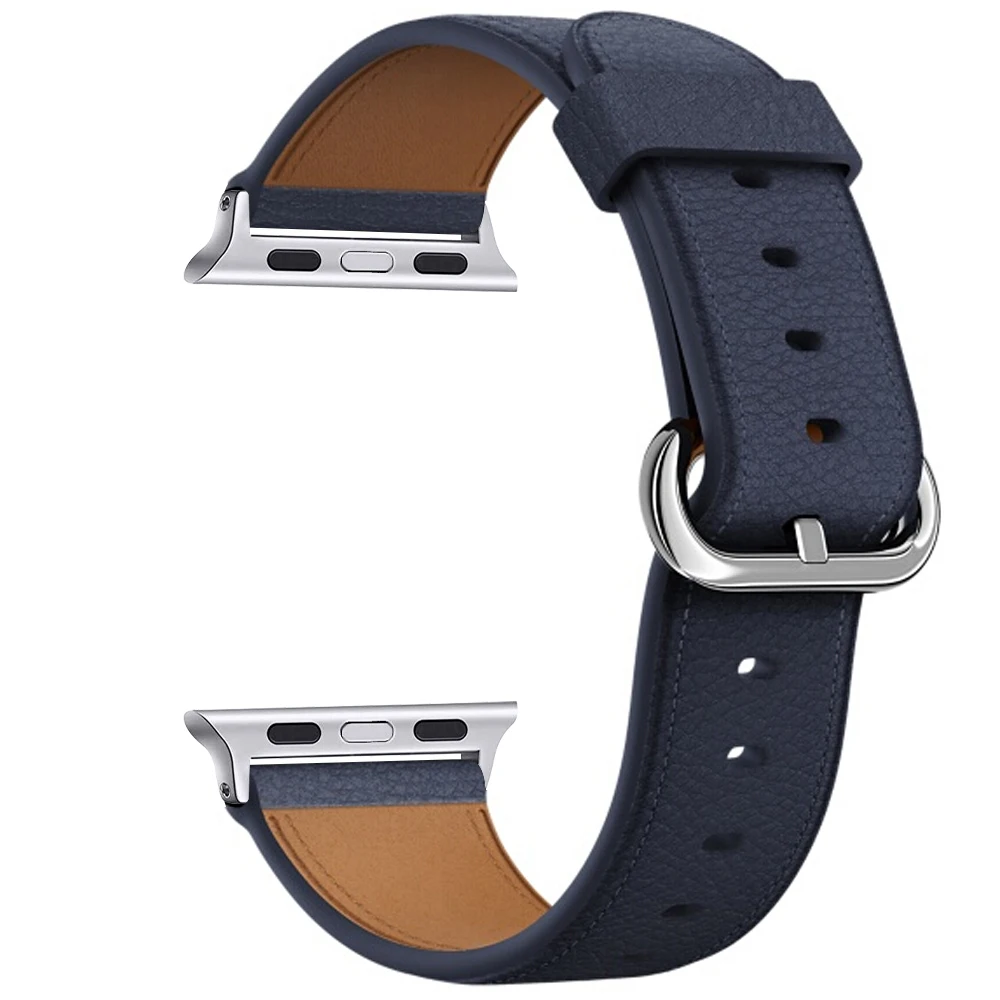 Midnight blue Oulucci ремешок из нержавеющей стали для apple watch ремешок 38 мм/40 мм/42 мм/44 мм сменный ремешок для apple watch 5/4/3/2 - Цвет ремешка: Midnight blue