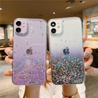 Прозрачный блестящий чехол Lovebay для iPhone 13, 12 Pro Max, 11 Pro Max, XS Max, XR, X, 7, 8 Plus, 12 Mini, SE 2020, милый модный мягкий чехол из ТПУ