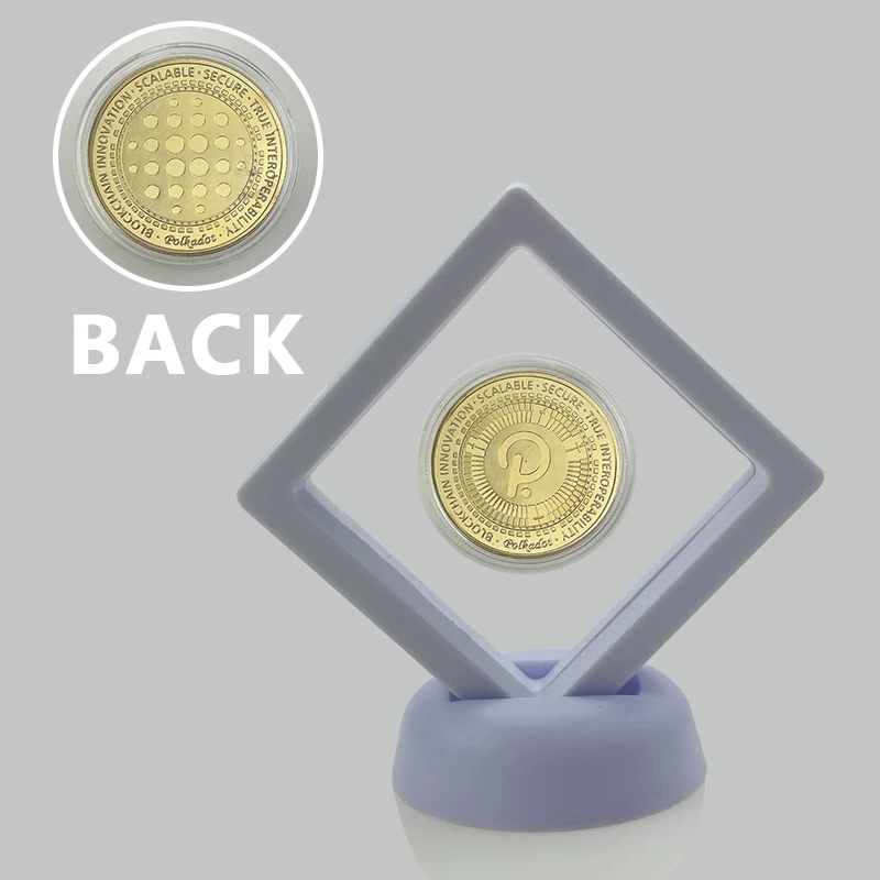 

1Pcs Polkadot COIN Digital Gold Plated Crypto Coin Cryptocurrency BlockChain Innovation Collectible Great Gift