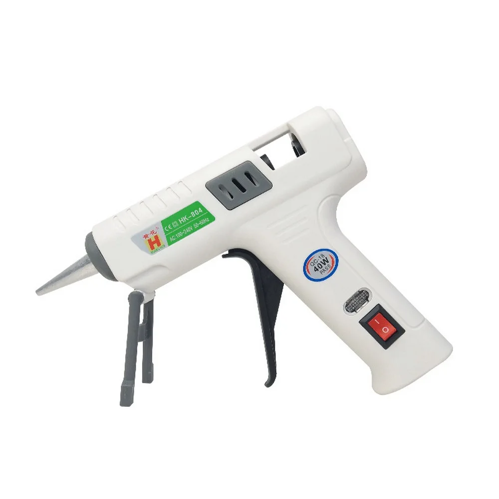 

40W Hot Melt Glue Gun with Industrial Glue Stick Anti-Leakage Mini Electric Heat Exchanger Tool Temperature Adjustment for Gluer