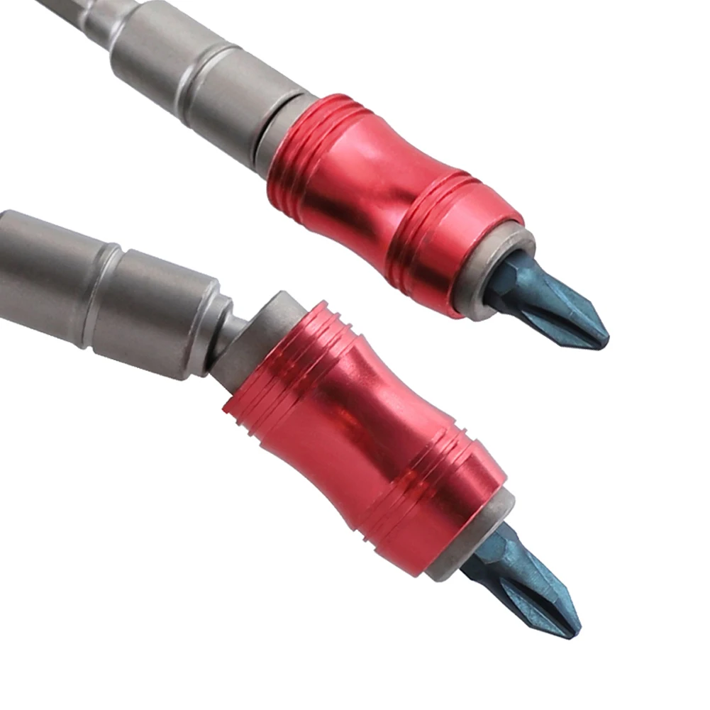

Magnetic Extension Rod Screwdriver Bit Holder 20 Degree Hexagonal Handle Magnetic Connecting Rod Silver for Hex Shank Screw Bit