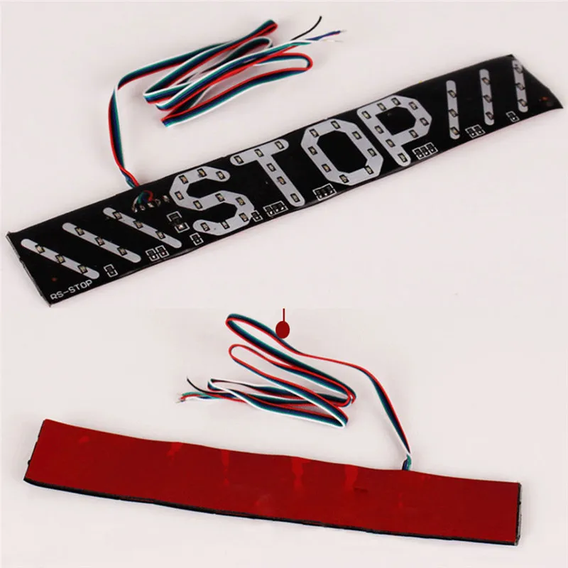 

Red Motorcycle Stop Brake Universal fit LED toy High brightness Waterproof Soft Plastic Turn Signal License Plate Light CarTruck