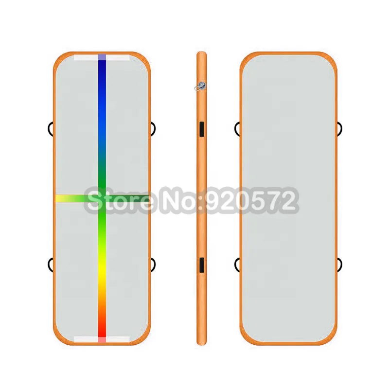 rainbow orange Надувная аварийная воздушная доска, надувной воздушный блок, надувная аэродинамическая гимнастика мини-коврик - Цвет: rainbow orange