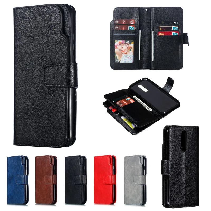 Luxury Flip leather Case For Xiaomi Redmi 8 8A note8 7 pro K20 Mi9t 9 CC9 A3 note 4 5 6 Pro 8LITE 6a 4x 7a Magnetic Stand Cover