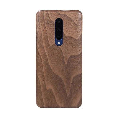 Натуральный Деревянный чехол для телефона для Oneplus 7 7 Pro 7Pro Чехол черный палисандр/Черный лед дерево оболочка(настоящее дерево) 1+ 7 Pro - Color: Walnut