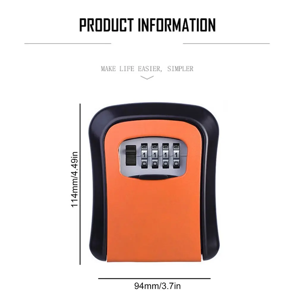 

Key Card Password Box, Master Key Box, Password Lock, Decorated Cipher Key Box KS008 4 Digit Wall-mounted Curved / / / Home