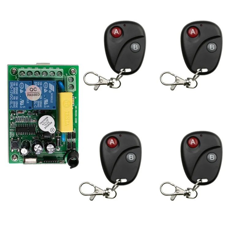 AC220V 2CH 2Channe беспроводной фотоприемник + передатчики для бытовой техники ворота