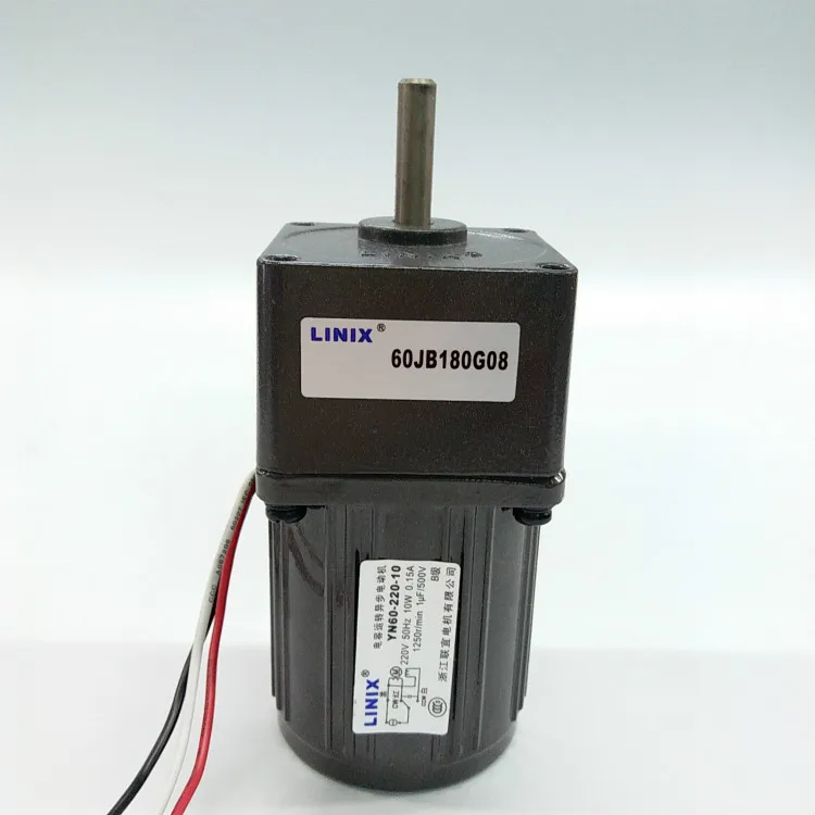 Редуктор LINIX мотор YN60-220-10 60JB180G08 тип постоянной скорости |