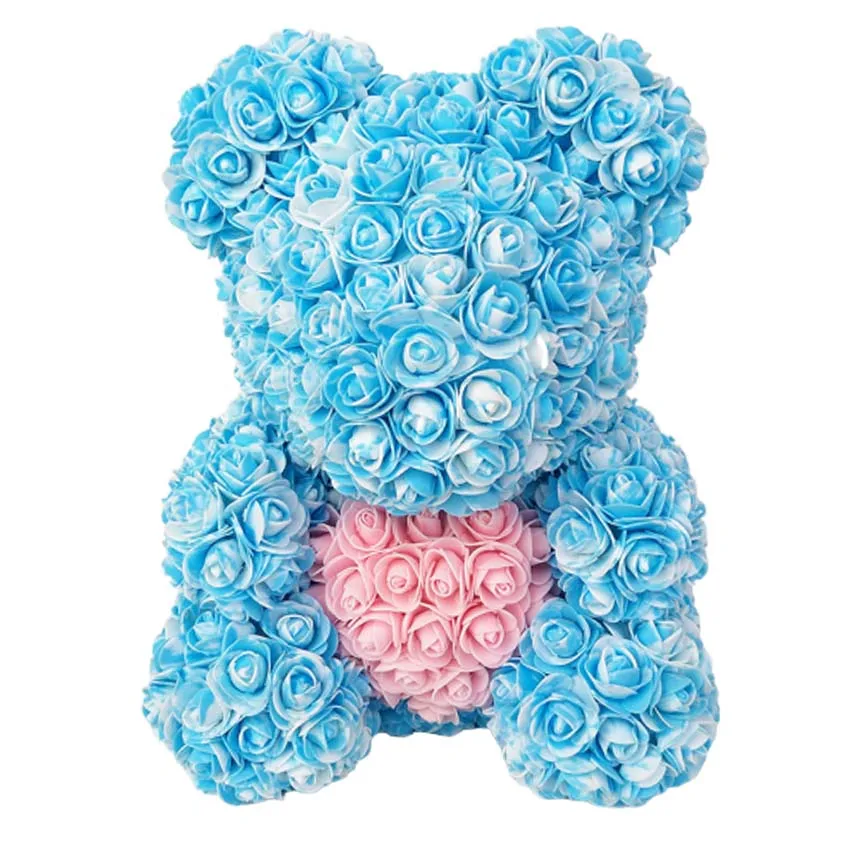 40 см мишки розы куклы ПЭ искусственная Роза ручная работа Романтическая любовь