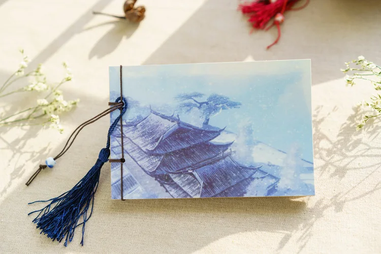 

Antique notebook retro kraft paper blank notebook China wind line-bound notebook classical notebook wholesale