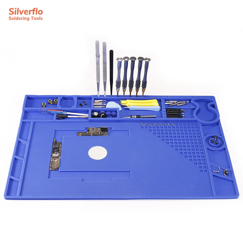 YIHUA предотвращает сварку пузырьков паяльный коврик для ремонта силиконовый