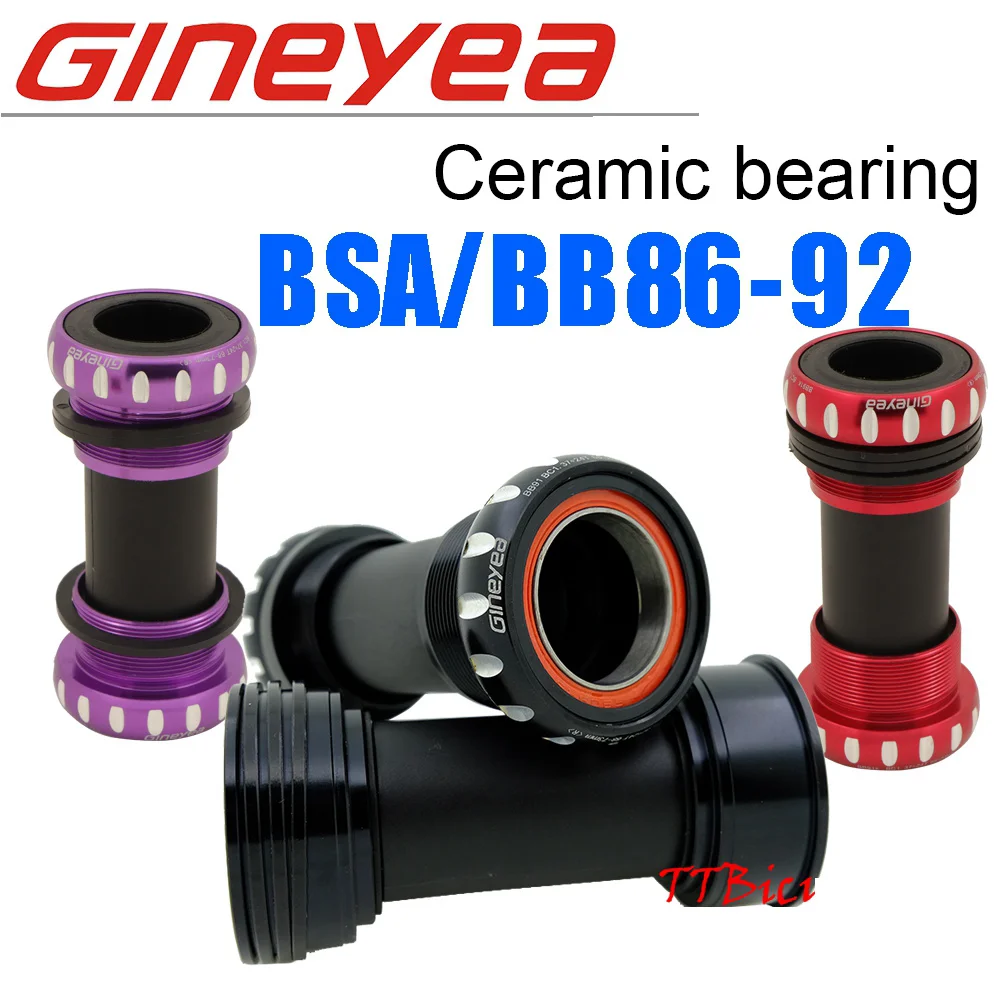 Gineyea керамический Нижний кронштейн bb86 bb92 bb91 Британский BSA резьбовой 68 для shimano sram 22