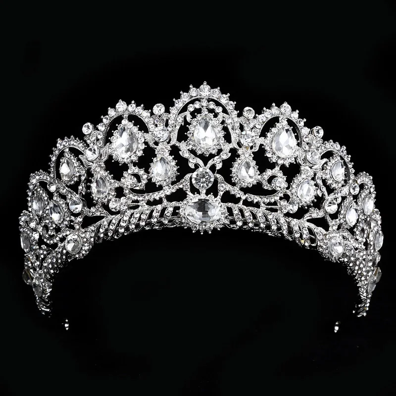 AiliBride тиара королева Свадебная Корона Quinceanera короны Принцесса Стразы Кристалл