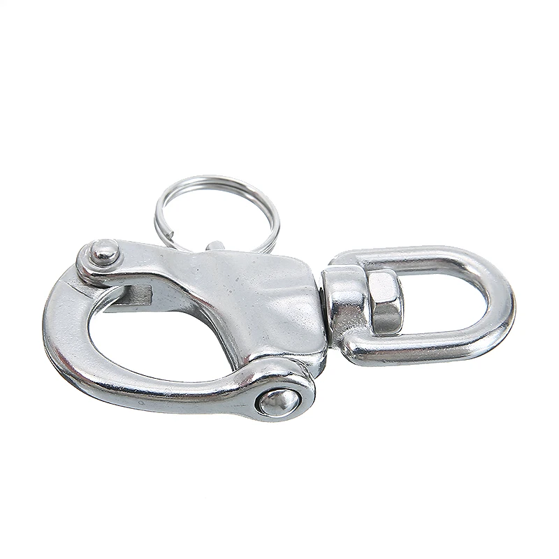 Вращающийся пружинный крючок из нержавеющей стали быстросъемная Скоба для лодки