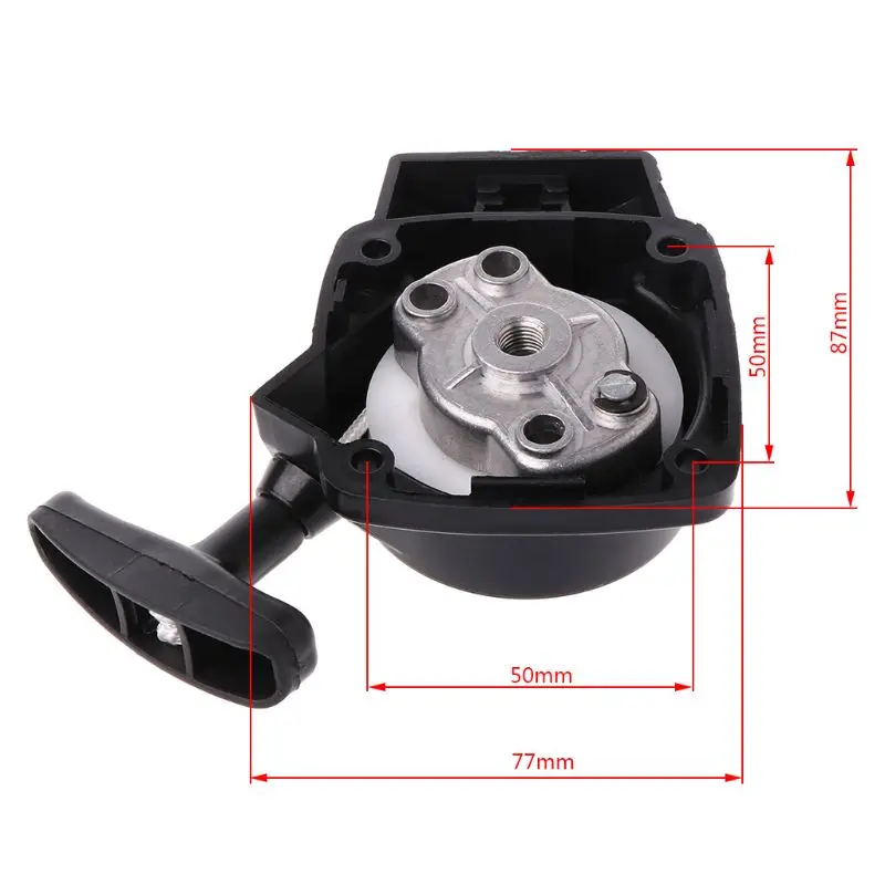 Free Shipping 1Set 26CC 1E34F Brush Cutter Grass Hedge Trimmer Starter with Pulley Plate Replacement for Mitsubish CG260 BC260 |