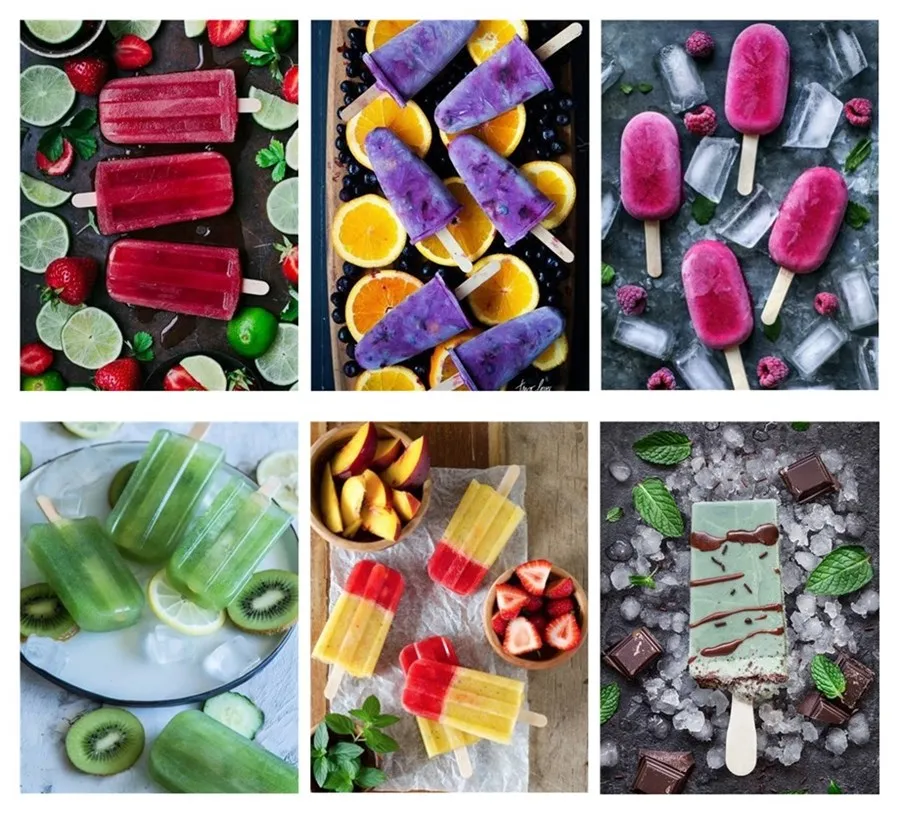 Алмазная картина сделай сам 5D с мороженым 3D вышивка Стразы фруктами крестиком