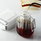 30 X мешок для фильтров для капельного кофе, подвесной ушной бумажный набор для заваривания кофе и чая, подвесной пустой пакет для кофе