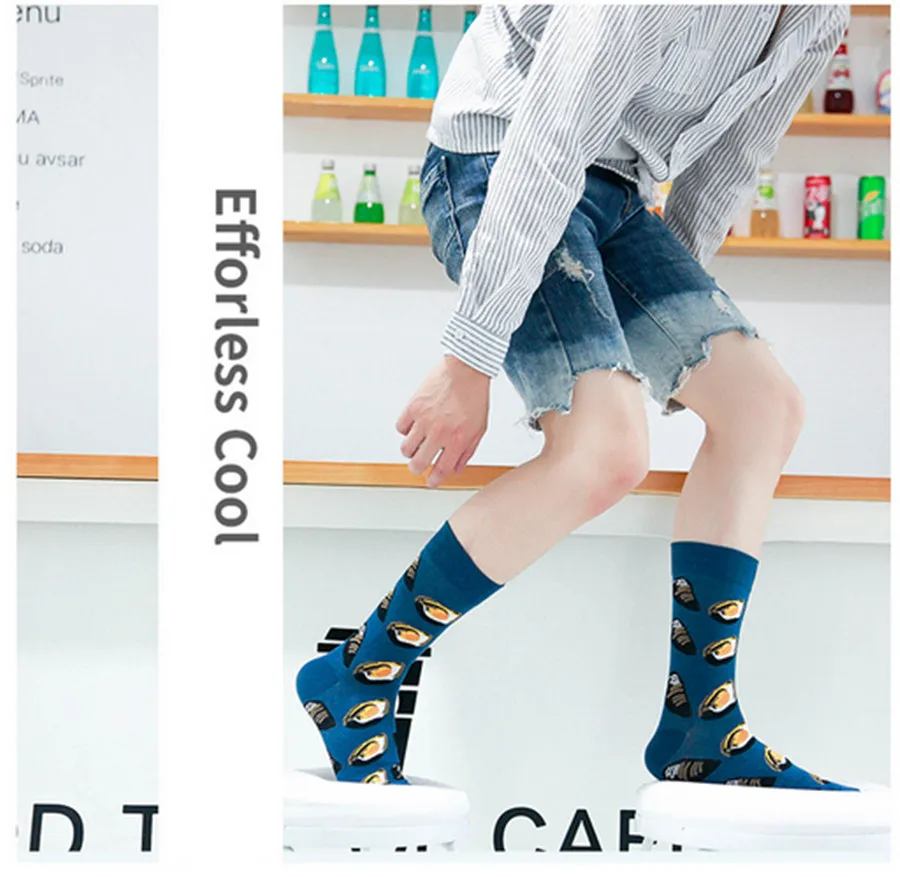 Хлопок модный бренд лососевые креветки морепродукты изображение женщин