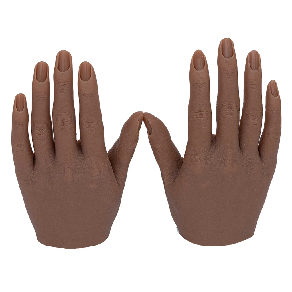 

Silicone Practice Hand for Nails Real Person Mold Mannequin Model Display Silicone Practice Hands For Nails Fake Hands