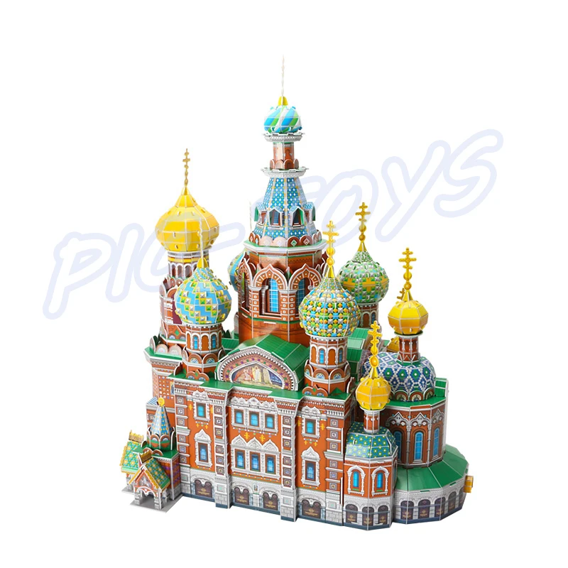 3D головоломка сделай сам образовательная модель Церковь Спасителя на пролитой