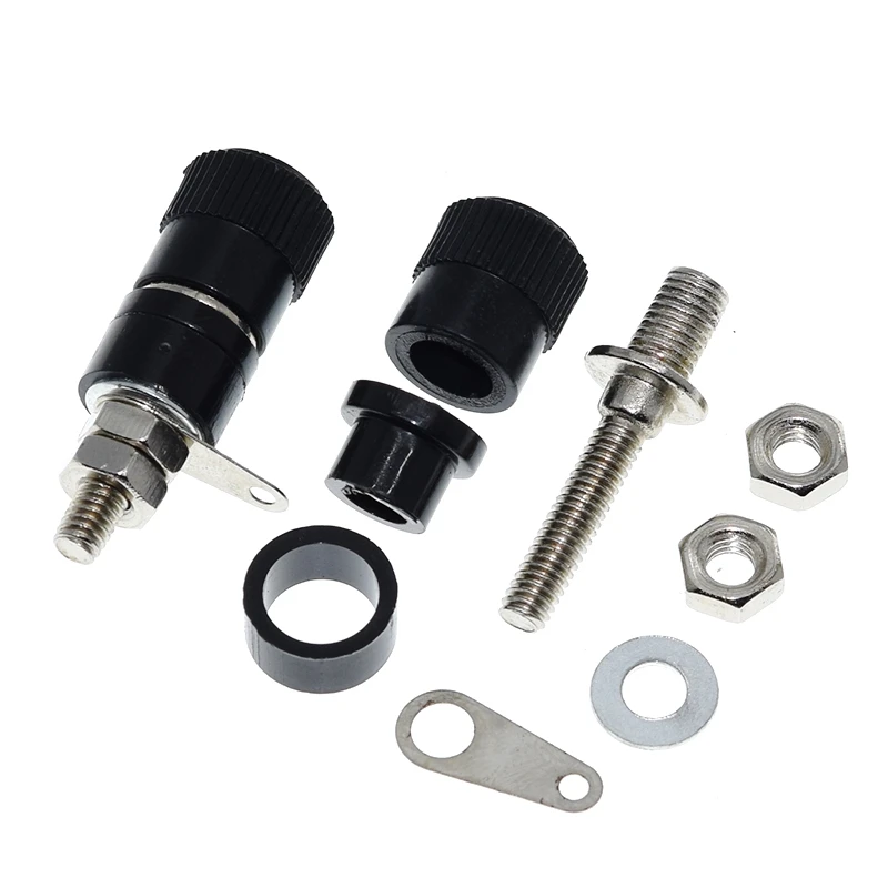 Клеммные колодки JS-910B 4 мм 10 шт./лот черные | Электронные компоненты и