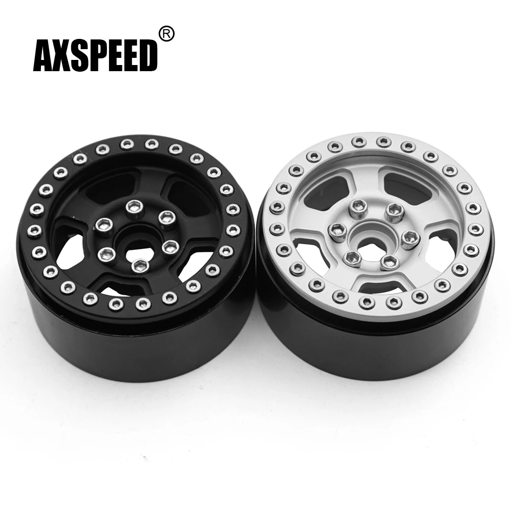 AXSPEED колеса 1 9 дюйймовый сплав для центрального движения Beadlock Обода Колеса 1:10 RC