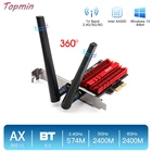 3000 Мбитс Wi-Fi, 6E Intel AX210 Wi-Fi Беспроводной адаптер для рабочего стола PCIe Bluetooth 5,2 Dual Band 2,4 г5G сетевая карта Wi-Fi 802.11ax