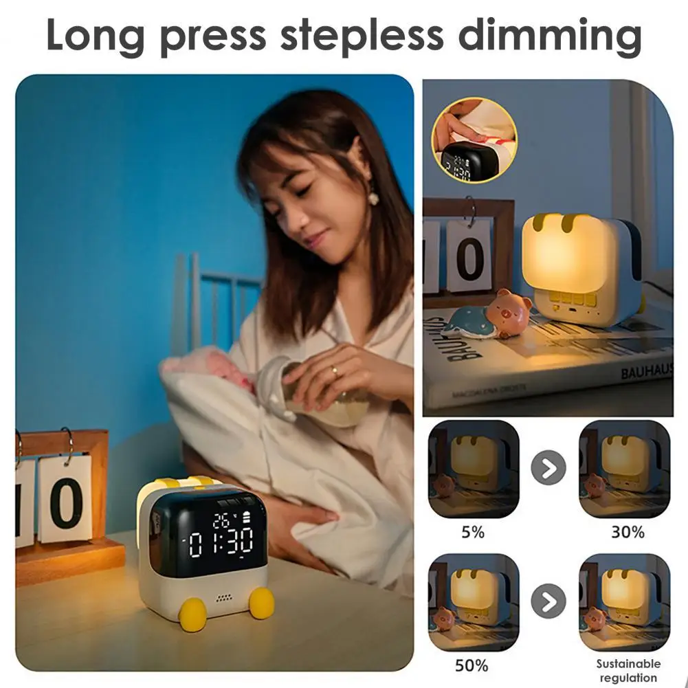 

SY-033 будильник, многофункциональный светильник, светодиодный дисплей, экран, детский, голосовое управление, Интеллектуальные цифровые часы ...