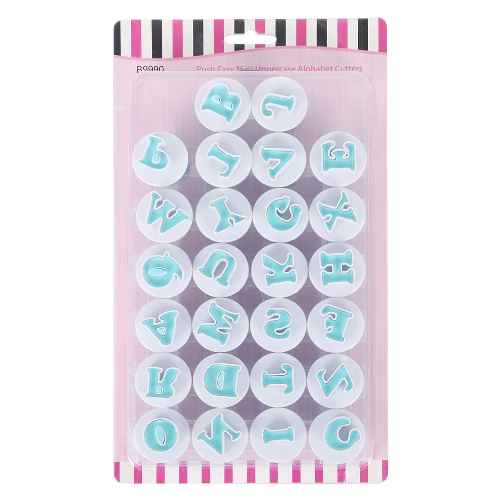 Формы для выпечки прессформы письмо fondant (сахарная) нарезки печенья в виде 26 шт.