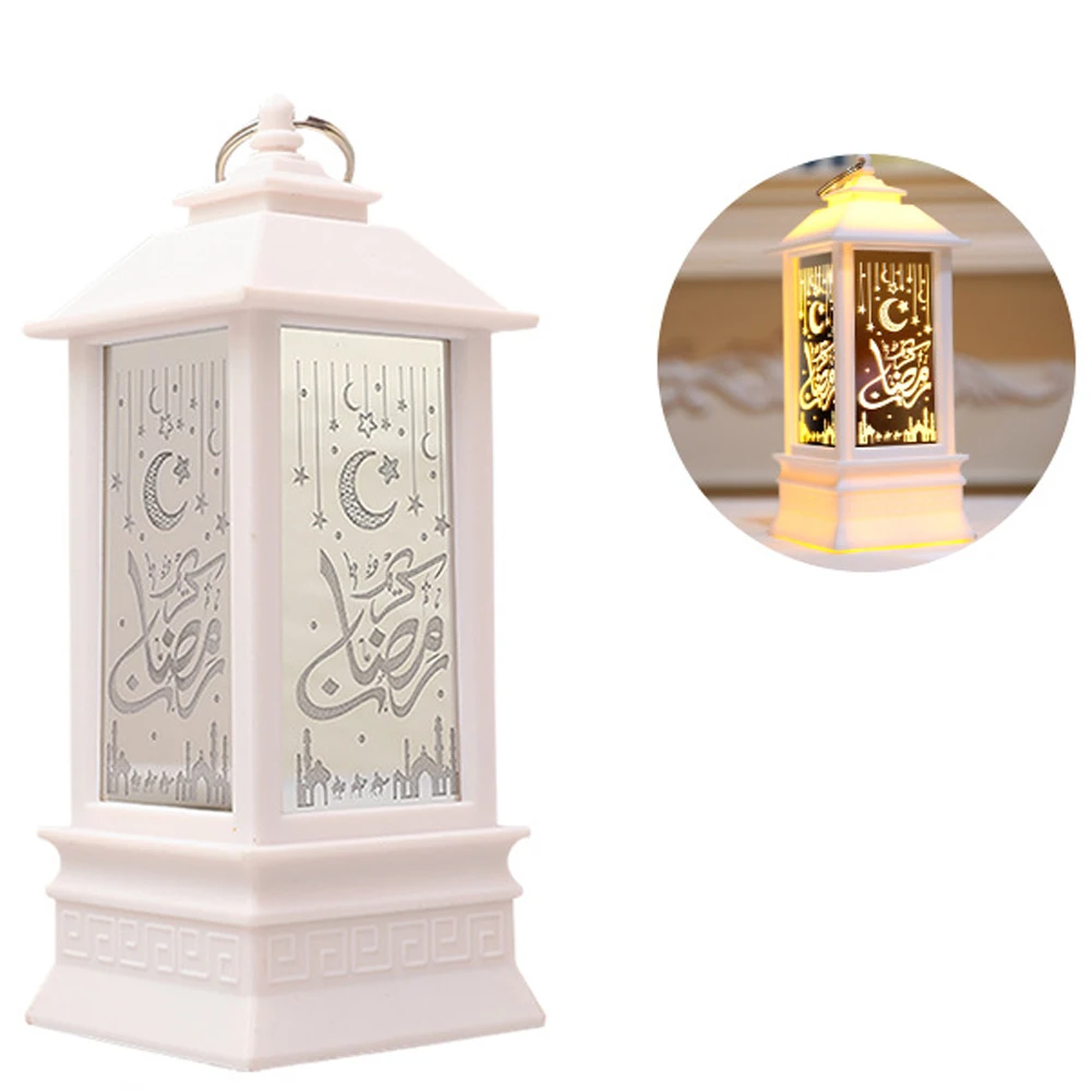 

2021 Newset Eid Mubarak Ramadan Decorations For Home Palace Lantern Led Light Candles Ornaments Lamp New Ramadan Kareem Gift