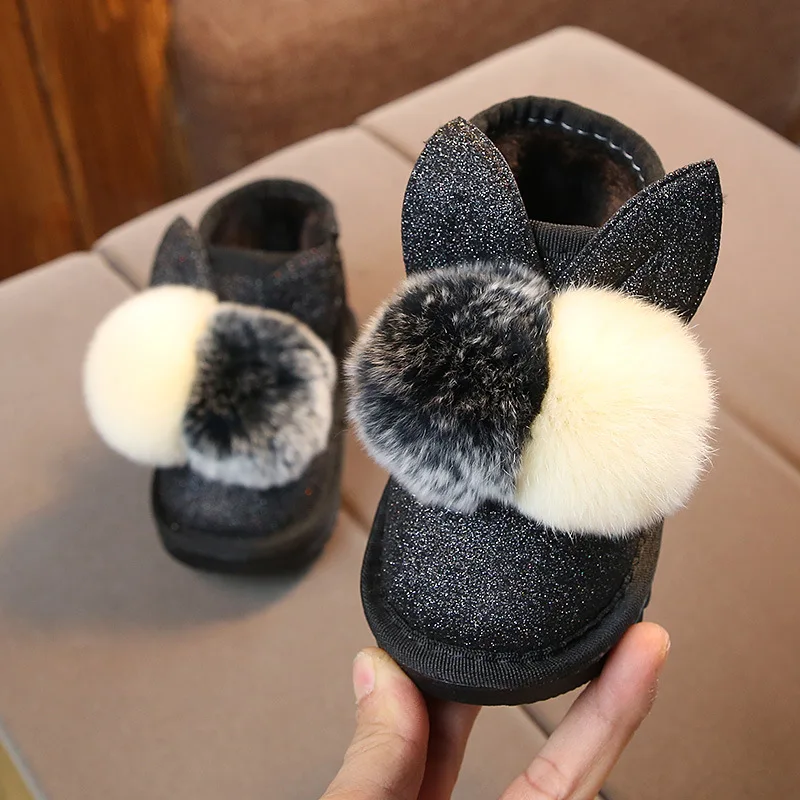 2019 зимняя детская хлопковая обувь для детей 1 2 3 лет малышей Детская Нескользящая