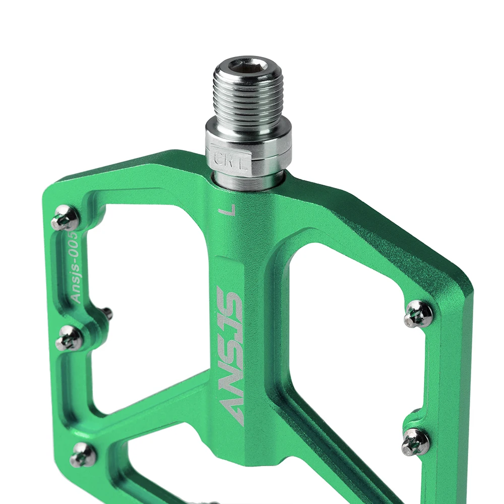 Педали для горного велосипеда Ansjs Нескользящие педали Плоские Из Сплава на