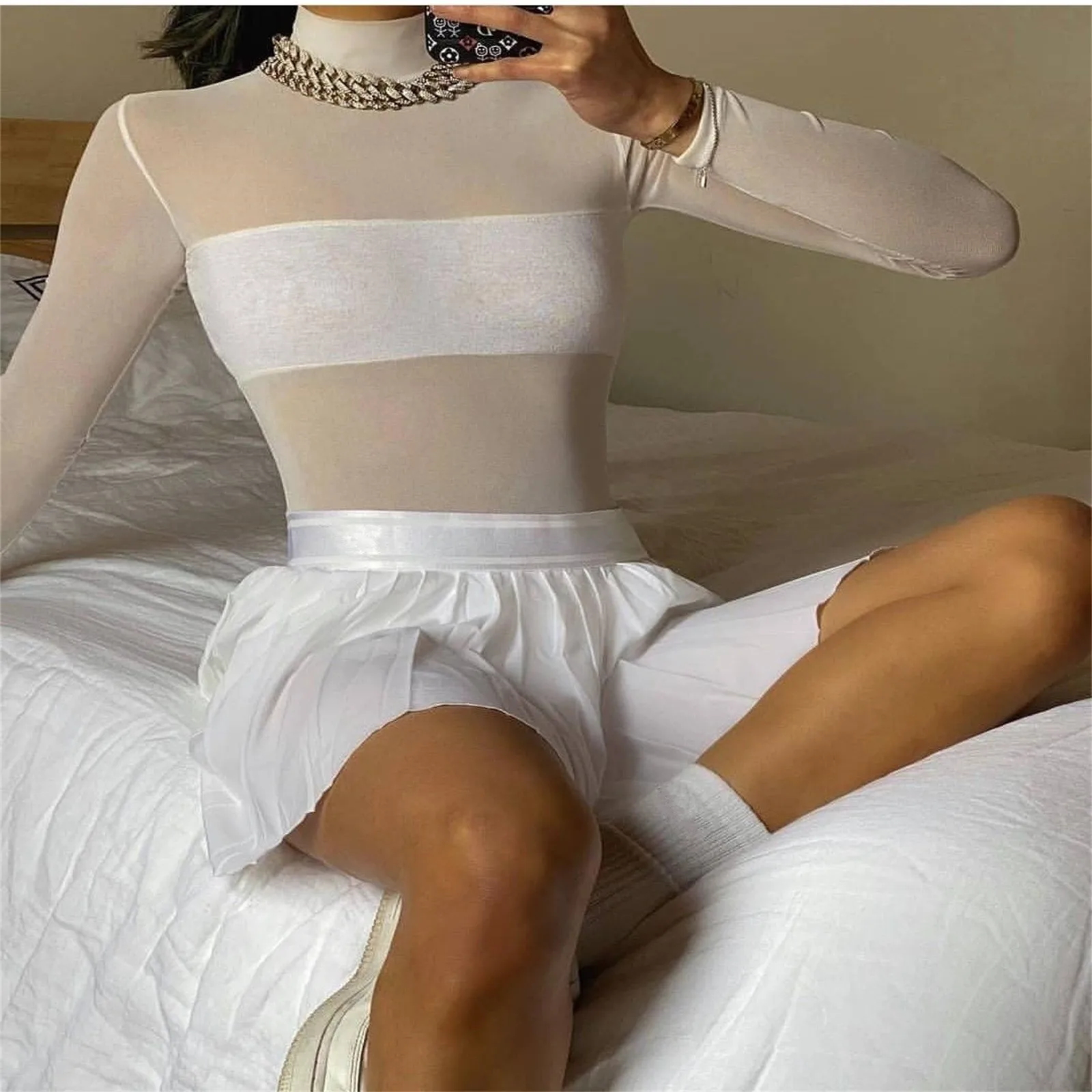 

Women Pleate Mini Skirt Harajuku Style Cute Japanese Korean School Uniforms Skirts Lady Kawaii Sweet Slim Summer Short Skirt #21