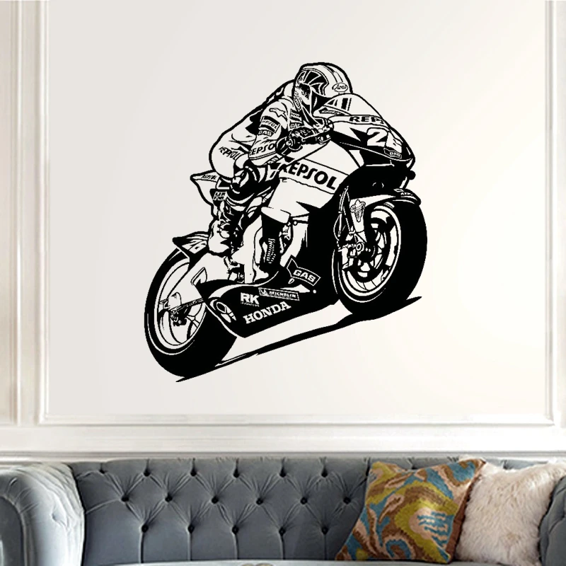 Мотоциклетная гоночная наклейка Moto GP на автомобиль постеры Виниловая стену