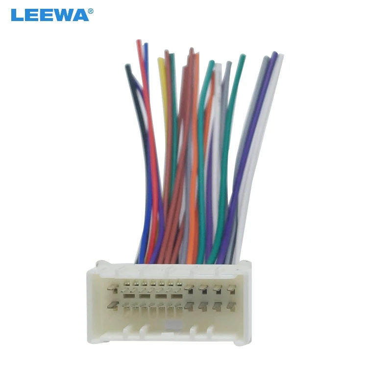 Автомагнитола LEEWA 10 шт. стерео полный штифт адаптер жгута проводов для Hyundai KIA