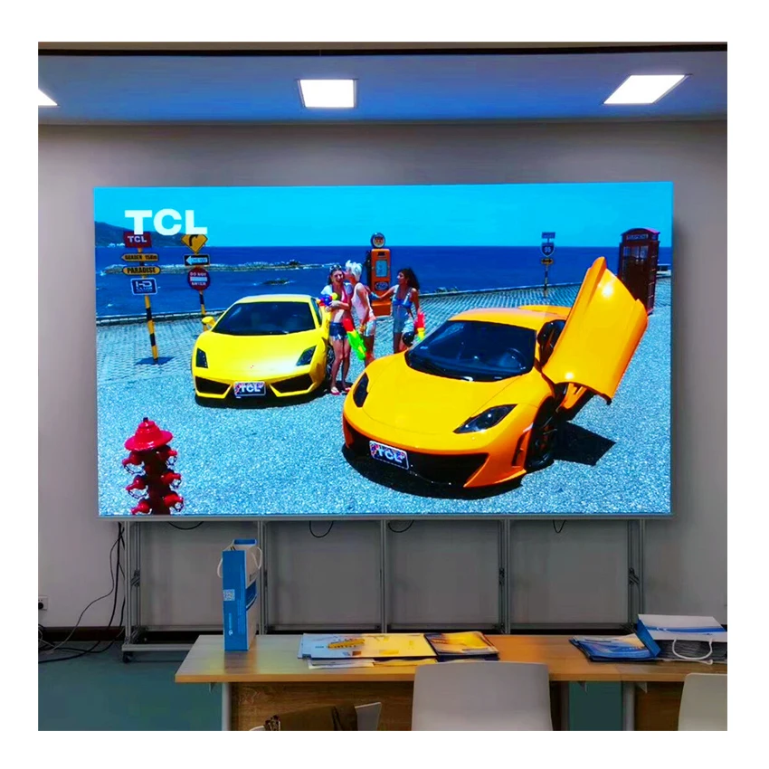 Светодиодный внутренний экран Ali Express Полноцветный SMD 500 × мм 128*128 пикселей литье