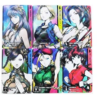 54pcsset acg hand painted goddess series mai shiranui android 18 regular card hobby collectibles game anime collection cards