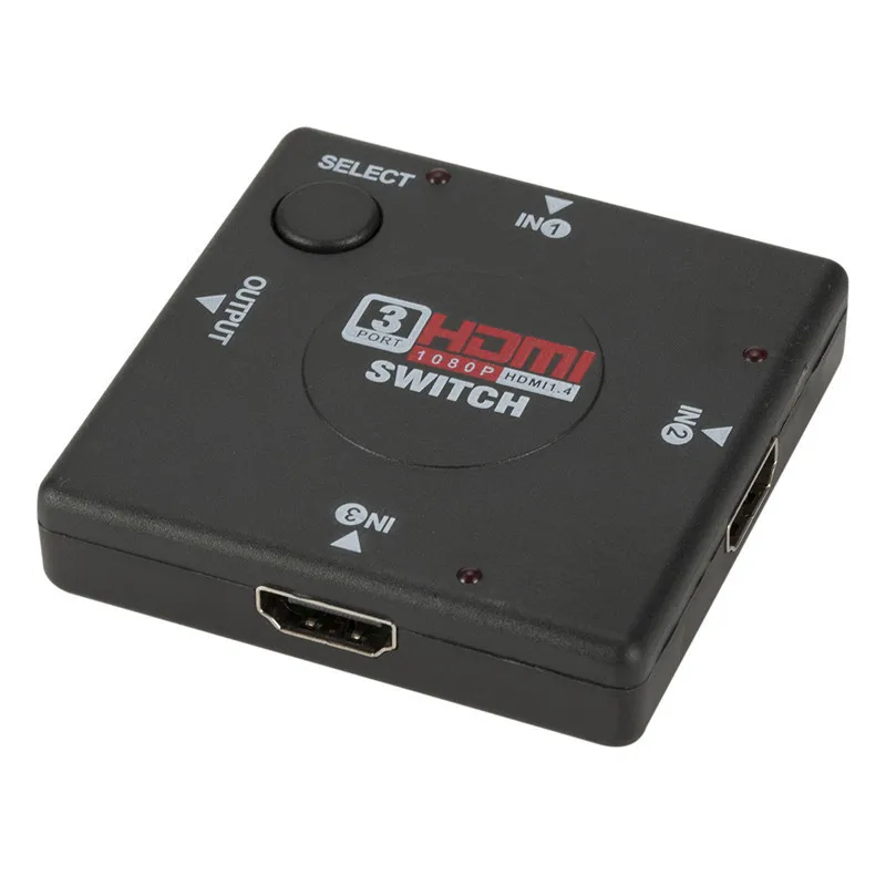 Hdmi 3 в 1 выход переключатель портовый HDMI HD Кнопка вырезания экрана квадратный 1080P| |