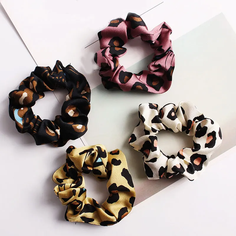 Леопардовый ободок для волос ретро бант с кроличьими ушками резинки жемчужным