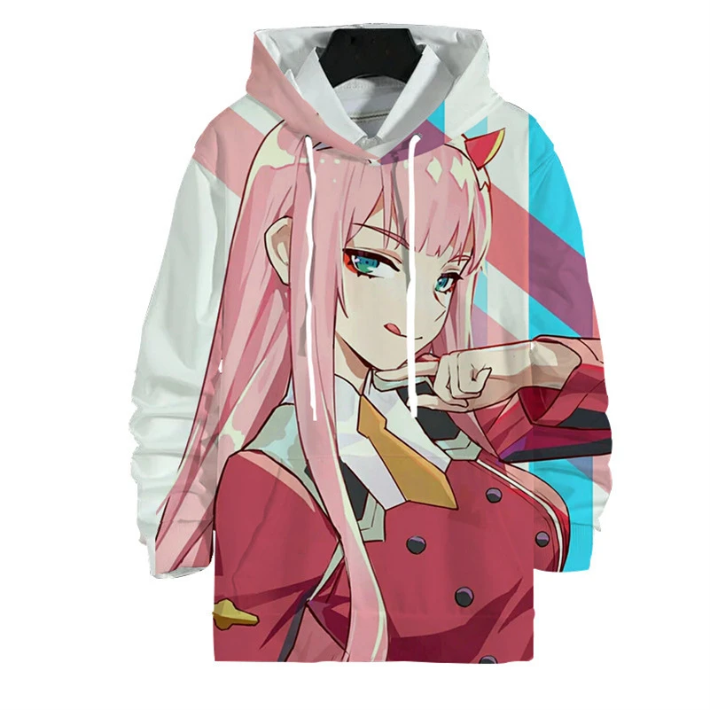 

2021 new anime 3d printed hooded sweater men and women European and American casual beauty fashion hoodies