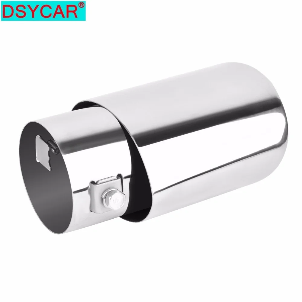 DSYCAR Universal Stainless steel Car Exhaust Pipe Tip Tail Muffler cover Car styling For Fiat Audi Ford Bmw VW Honda car Jeep