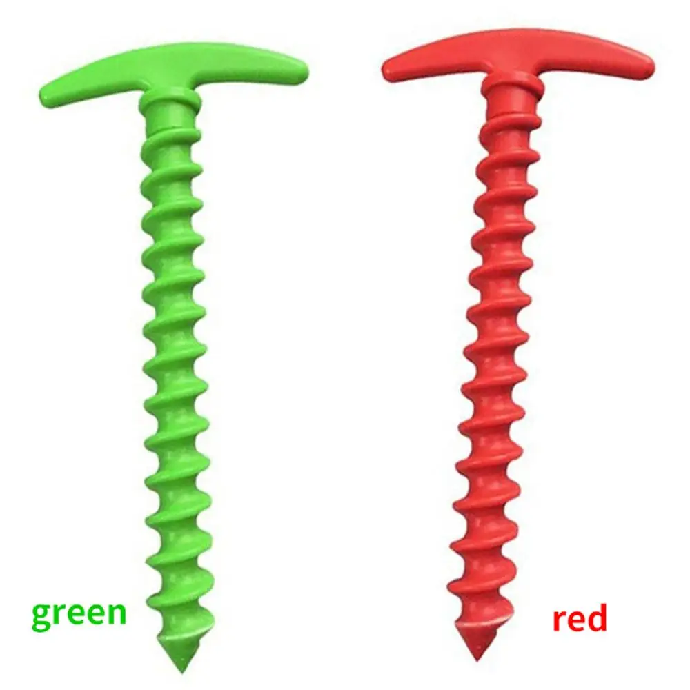 

1/5pcs Nylon Tent Spiral Ground Nails Tent Stakes Outdoor Lightweight Nylon Plastic Nails Professional Hiking Screw Peg Tents