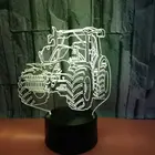Новый трактор 3d красочный ночной Светильник, подарок ко дню рождения 3d прикроватная лампа сенсорный Рождественский декоративный светильник s