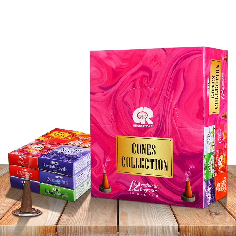 Т 17 видов Индийские благовония конусы натуральное сандаловое дерево Лаванда