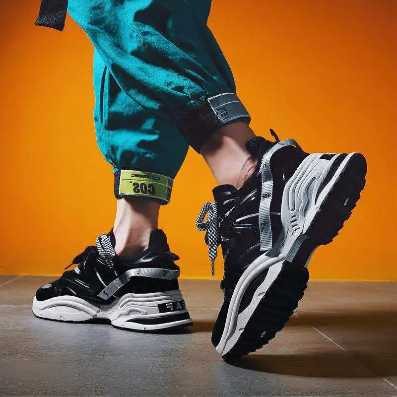 Мужские кроссовки Super fire спортивная обувь на толстой подошве для любителей