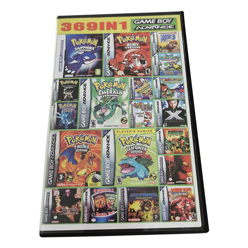 

369 в 1 игровой картридж консоль карта 32 бит видео игра сборники коллекции 369 в 1 версия на английском языке